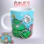 CANECA XÍCARA FELIZ NATAL PAPAI NOEL E ÁRVORE PRESENTES AZUL 7 na internet