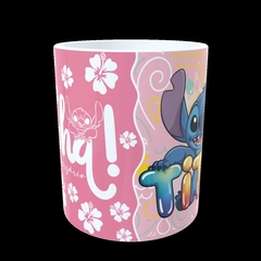 CANECA XÍCARA STITCH FAMILIA FELIZ ANIVERSÁRIO TIA - loja online
