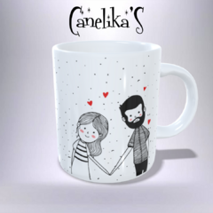 CANECA XÍCARA MINIMALISTA ROMANTICAS POR ONDE FOR 27