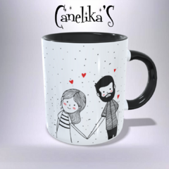 CANECA XÍCARA MINIMALISTA ROMANTICAS POR ONDE FOR 27 - Canelika's Canecas Personalizadas