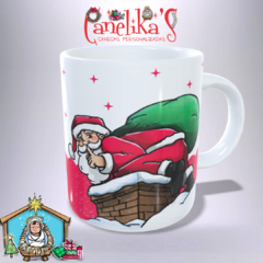 CANECA XÍCARA PAPAI NOEL NA CHAMINÉ MAGIA DO NATAL 10