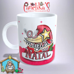 CANECA XÍCARA PAPAI NOEL NA CHAMINÉ MAGIA DO NATAL 10 - comprar online