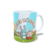 CANECA XÍCARA PÁSCOA INFANTIL COELHINHOS OVINHOS NA CESTA