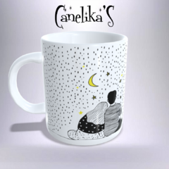 CANECA XÍCARA MINIMALISTA SE VOCÊ QUISER SER MINHA ESTRELA 34