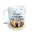 CANECA XÍCARA PÁSCOA JESUS NOSSO SALVADOR FUNDO RAMOS