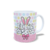 CANECA XÍCARA FELIZ PÁSCOA LACINHOS COELHINHO ROSA