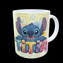 CANECA XÍCARA STITCH FAMILIA FELIZ ANIVERSÁRIO TIA na internet