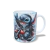 CANECA XÍCARA COLEÇÃO STITCH ROCK ROLL ROSA AZUL 8 - comprar online