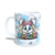 CANECA XÍCARA PÁSCOA MIL COELHINHOS FALIZES PRA VOCÊ