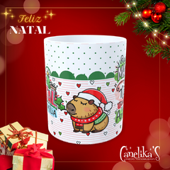 CANECA XÍCARA NATAL FAMILIA CAPIVARINHA TUDO EM AMOR 26 - comprar online