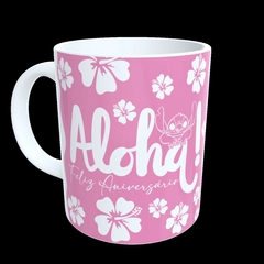 Imagem do CANECA XÍCARA STITCH FAMILIA FELIZ ANIVERSÁRIO MÃE