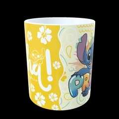 CANECA XÍCARA STITCH FAMILIA FELIZ ANIVERSÁRIO PRIMA na internet