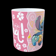 CANECA XÍCARA STITCH FAMILIA FELIZ ANIVERSÁRIO PRIMA - loja online
