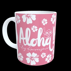 Imagem do CANECA XÍCARA STITCH FAMILIA FELIZ ANIVERSÁRIO TIA