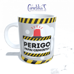 CANECA XÍCARA PERIGO PAPAI CIUMENTO SUPER HEROI FAVORITO 15