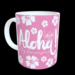 CANECA XÍCARA STITCH FAMILIA FELIZ ANIVERSÁRIO DINDA - loja online