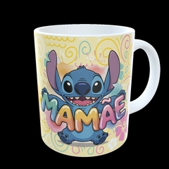 CANECA XÍCARA STITCH FAMILIA FELIZ ANIVERSÁRIO MÃE na internet