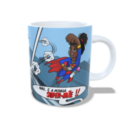 CANECA XÍCARA QUADRINHOS É UM AVIÃO NÃO É MAMÃE NEGRA - Canelika's Canecas Personalizadas