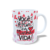 CANECA XÍCARA NAMORADOS É O AMOR DA MINHA VIDA AZUL ROSA - comprar online