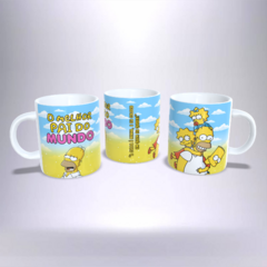 CANECA AZUL DIA DOS PAIS SIMPSONS HOMER A CULPA É MINHA 7