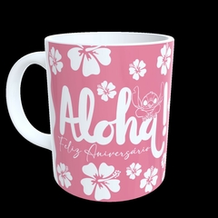Imagem do CANECA XÍCARA STITCH FAMILIA FELIZ ANIVERSÁRIO PRIMA