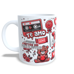 CANECA XÍCARA NAMORADOS FOMOS FEITO UM PRO OUTRO VERMELHA