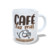 CANECA XÍCARA PORCELANA CAFÉ FAZ MAL QUANDO ACABA FLORK 11