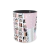 CANECA XÍCARA PROFESSORES PROFE LIVROS COM NOME ROSA