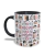 CANECA XÍCARA PROFESSORES PROFE LIVROS COM NOME ROSA - comprar online