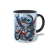 CANECA XÍCARA COLEÇÃO STITCH ROCK ROLL ROSA AZUL 8 - loja online