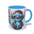 CANECA XÍCARA COLEÇÃO STITCH ROCK ROLL ROSA AZUL 4 - Canelika's Canecas Personalizadas
