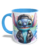 CANECA XÍCARA COLEÇÃO STITCH ROCK ROLL ROSA AZUL 4 - comprar online