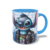 CANECA XÍCARA COLEÇÃO STITCH ROCK ROLL ROSA AZUL 13 - comprar online