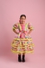 Vestido Caipira Feminino 100% Algodão para Festa Junina