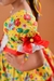 Vestido Caipira Feminino 100% Algodão para Festa Junina - Gatinho e Gatinha