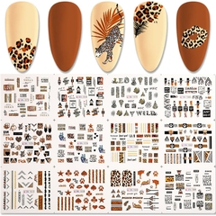 Decalque de Unhas 12 Designs Animais - loja online
