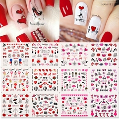 Imagem do Decalque de Unhas 12 Designs Letras