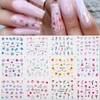Decalque de Unhas 12 Designs Flores