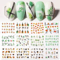 Decalque de Unhas 12 Designs Estação