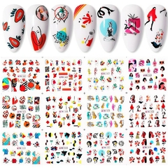 Decalque de Unhas 12 Designs Geométrico - Pureza Cósmica