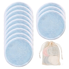 Imagem do Kit/12 Almofadas Removedoras de Maquiagem Reutilizáveis