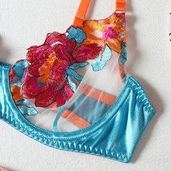 Conjunto Lingerie flowers - Pureza Cósmica