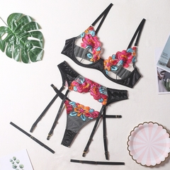 Conjunto Lingerie flowers - comprar online