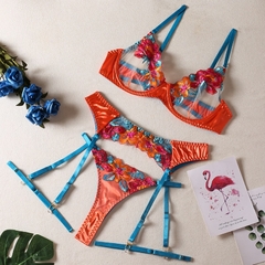 Conjunto Lingerie flowers