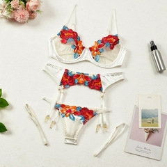 Conjunto Lingerie flowers na internet