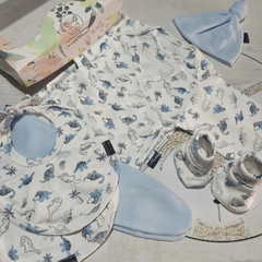 SET AJUAR RECIBIDOR "DINOS CELESTE"