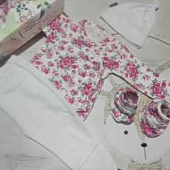 SET AJUAR RECIBIDOR "FLORES FUCSIA" - comprar online
