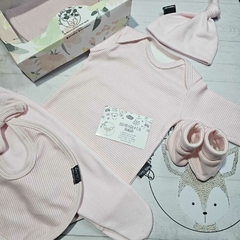 SET AJUAR RECIBIDOR " RAYADO ROSA" en internet