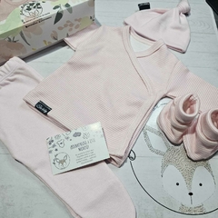 SET AJUAR RECIBIDOR " RAYADO ROSA" - comprar online