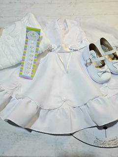 TRAJE DE BEBA CON VESTIDO Y ABRIGO - Bambino bebe